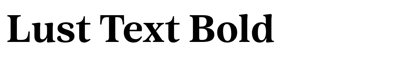 Lust Text Bold
